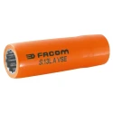 Facom 1/2 in Drive 13 mm 12 Point Square VDE 1000V Approved Insulated Socket 77mm Overall Length S.13LAVSE