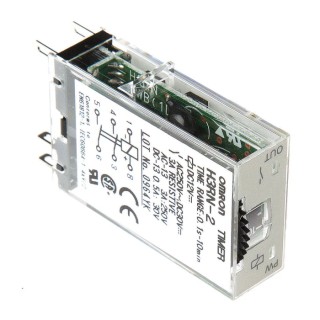 Omron H3RN Series DIN Rail Timer Relay, 2-Contact, 12 V DC, 0.1 s to 10 min, Multifunction-Function, DPST-NO Switch H3RN
