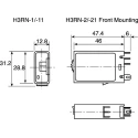 Omron H3RN Series DIN Rail Timer Relay, 2-Contact, 12 V DC, 0.1 s to 10 min, Multifunction-Function, DPST-NO Switch H3RN