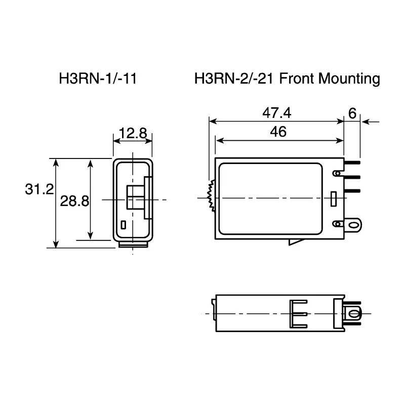 Omron H3RN Series DIN Rail Timer Relay, 2-Contact, 12 V DC, 0.1 s to 10 min, Multifunction-Function, DPST-NO Switch H3RN