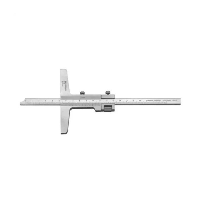 Facom Depth Gauge Stainless Steel Matt Finish 160 mm Accuracy 0.02 mm Vernier 811B