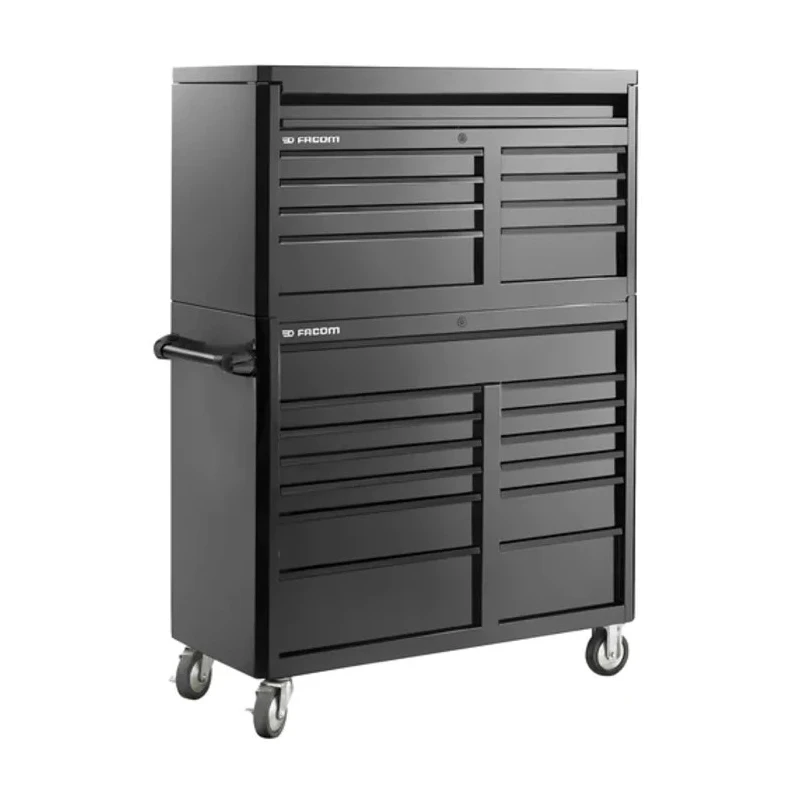 Facom 8 Drawer Roller Cabinet Black 1.06m Length 500mm Width 618mm Height FAS.C8BK