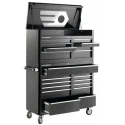 Facom 13 Drawer Wheeled Roller Cabinet Black, 1166 mm Length x 500 mm Width x 1042 mm Height FAS.13BK
