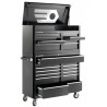 Facom 13 Drawer Wheeled Roller Cabinet Black, 1166 mm Length x 500 mm Width x 1042 mm Height FAS.13BK