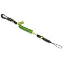 Never Let Go 30-95 cm Polyurethane Outer Coated Stainless Steel Coil Tool Lanyard 1 kg Capacity 101371