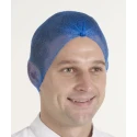 Hairtite Disposable Blue Hair Net Polypropylene One Size Metal Detectable for Food and Industrial Applications H0539