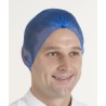 Hairtite Disposable Blue Hair Net Polypropylene One Size Metal Detectable for Food and Industrial Applications H0539
