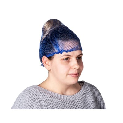 Hairtite Blue Disposable Hair Net Polypropylene XL for Food and Industrial Applications H0558