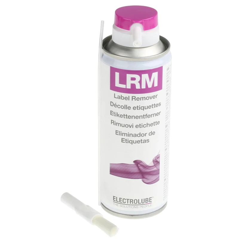 Electrolube 200 ml Aerosol Label Remover Solvent Cleaner for Pressure Sensitive Adhesive Labels LRM200DB