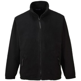 Portwest Unisex Heavy Fleece Polyester Workwear with Zipped Pockets, Drawcord Adjustable Hem, Elasticated Cuffs F400BKRL