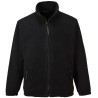 Portwest Unisex Heavy Fleece Polyester Workwear with Zipped Pockets, Drawcord Adjustable Hem, Elasticated Cuffs F400BKRL