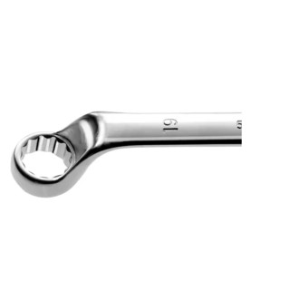 Facom Metric Offset Ring Spanner 27 x 29 mm, 353 mm Overall Length 12-Point Chrome Finish 55A.27X29