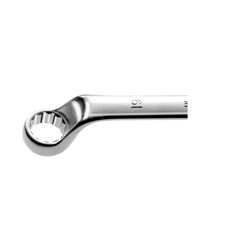 Facom Metric Offset Ring Spanner 27 x 29 mm, 353 mm Overall Length 12-Point Chrome Finish 55A.27X29