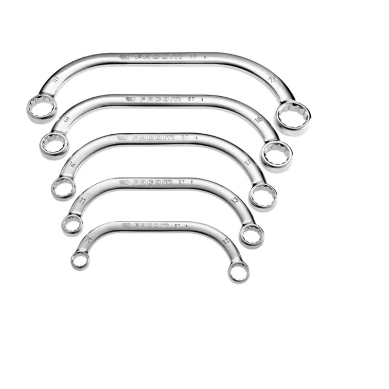 Facom 5-Piece Offset Ring Spanner Set 10 x 12 to 19 x 22 mm 57.JE5