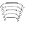 Facom 5-Piece Offset Ring Spanner Set 10 x 12 to 19 x 22 mm 57.JE5