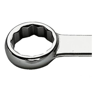 Facom Ring Spanner 27 x 29 mm Offset Head Chrome Finish 12-point Profile 315mm Overall Length 59.27X29