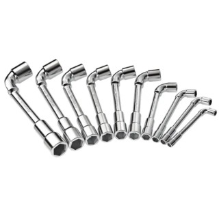 Facom Hexagon Tubular Box Spanner Set 16 Pieces 8 to 24 mm Chrome Vanadium Steel 75.JE16