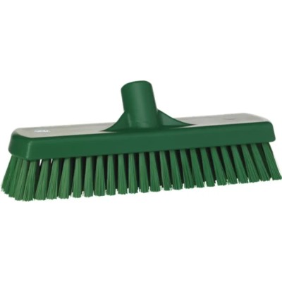 Vikan Green Scrubbing Brush with 46 mm Polyester Bristle, Polypropylene Handle, Green, Model 70602