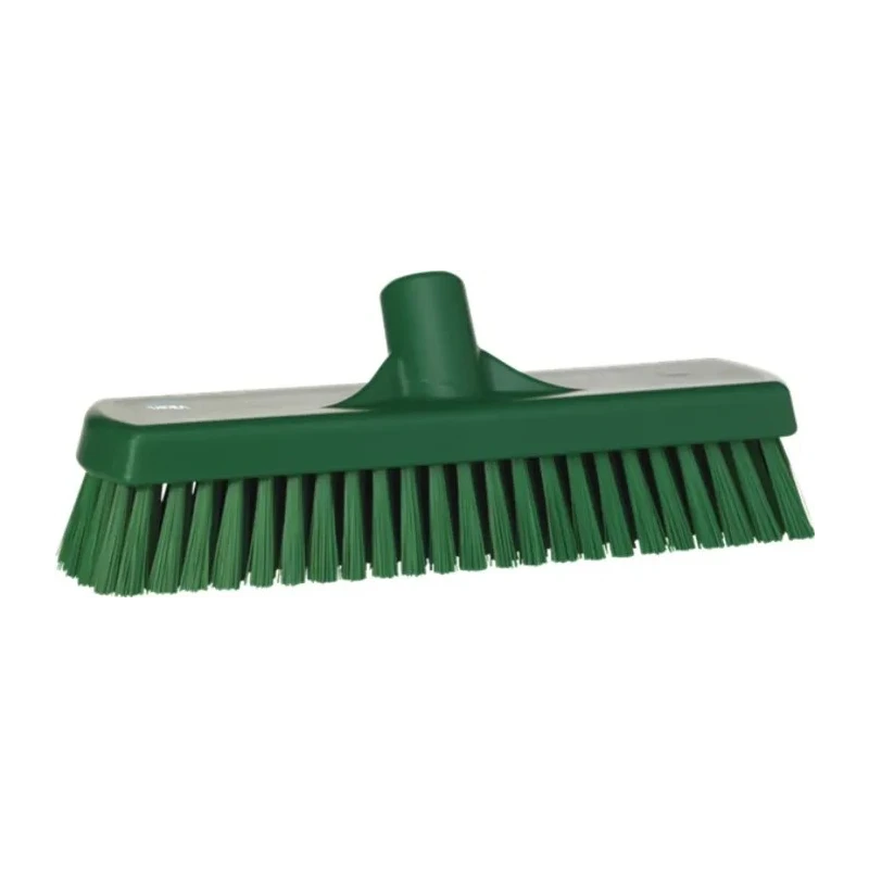 Vikan Green Scrubbing Brush with 46 mm Polyester Bristle, Polypropylene Handle, Green, Model 70602