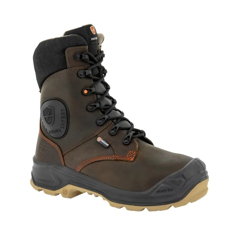 Parade Black Composite Toe Capped Unisex Ankle Safety Boots Size EU 42 UK 8 SRC Slip Resistant EN ISO 07NARENA1823PT42
