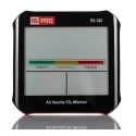 RS PRO RS-326 Air Quality Meter 50 °C Temperature Range, 100 %RH Max Humidity, Mains-Powered RS-326
