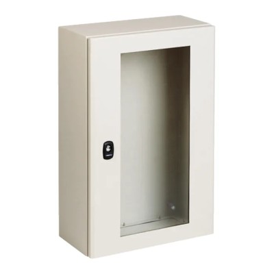 Schneider Electric PanelSeT S3D Series Steel Wall Box IP66 Transparent Door 1000mm x 800mm x 250mm NSYS3D10825T