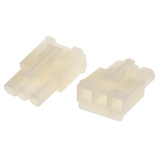 Molex STANDARD .093" Female Connector Housing 6.7 mm Pitch 3 Way 1 Row Straight 39-03-6034