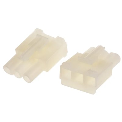 Molex STANDARD .093" Female Connector Housing 6.7 mm Pitch 3 Way 1 Row Straight 39-03-6034