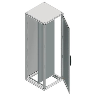 Schneider Electric NSYSF Series Black Handle with Light Grey Sheet Steel General Purpose Enclosure 1600x800x600mm NSYSF16860P