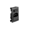 Bulgin C14 Vertical Panel Mount IEC Connector 250V 10A Fuse Size 5 x 20 mm BZV01/Z0000/69