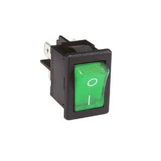 Bulgin On-Off On-Off Rocker Switch Panel 15A 250V AC Panel Mount Black Actuator H8553VBNAC