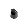Bulgin Rotary Switch Knob Black Steel Shaft Size 6.4mm for Mechanical Application KX0607