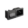 Bulgin C14 Horizontal Panel Mount IEC Connector Male 10A BZM27/Z0000/57B