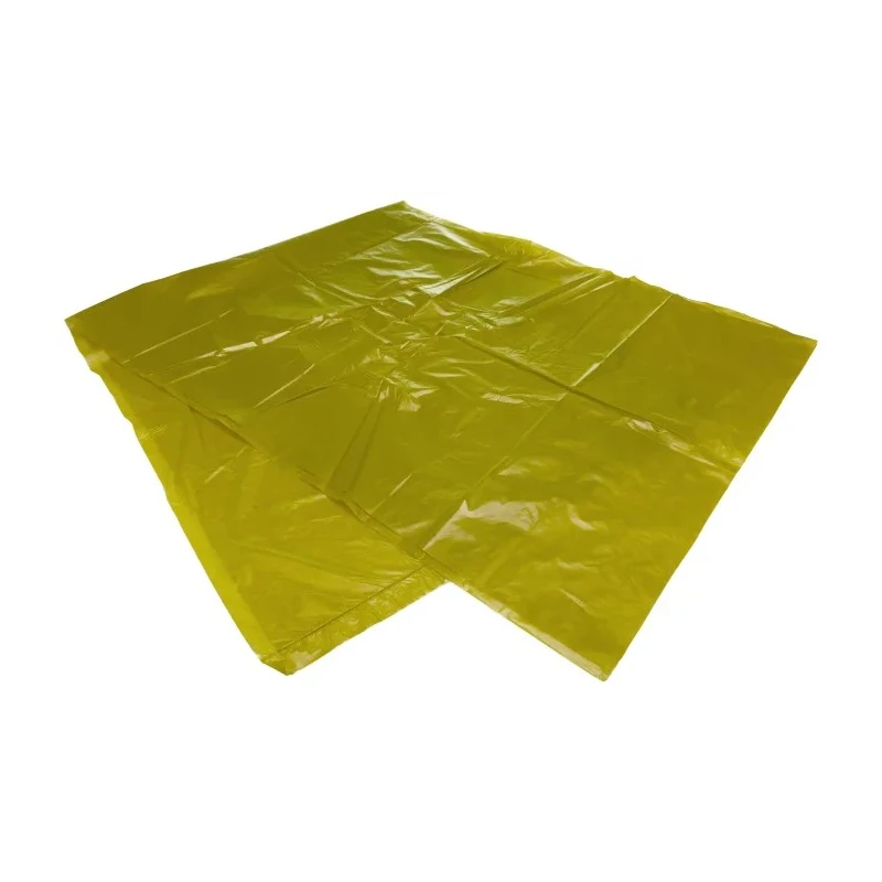 RS PRO Yellow Polythene Bin Bag 140L Capacity, 0.035 mm Thickness, 175 Per Pack 23130