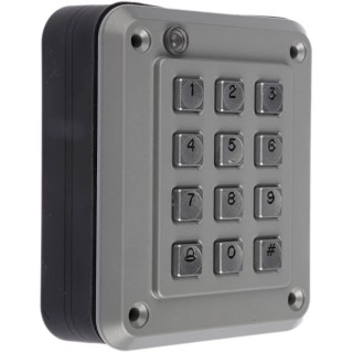 Storm Chrome Plated Zinc Keypad Lock with 12 Keys and Up to 50 User Codes AC/DC Operation DE1KT102