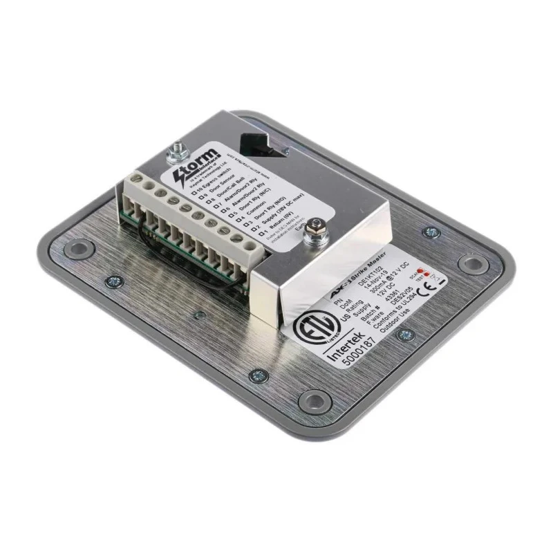 Storm Chrome Plated Zinc Keypad Lock with 12 Keys and Up to 50 User Codes AC/DC Operation DE1KT102