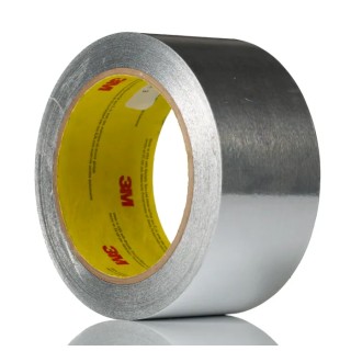 3M Conductive Metallic Tape, Aluminium Foil Backing, 50mm Width x 55m Length, 0.08mm Thickness, Acrylic 3M 431 50MM X 55M