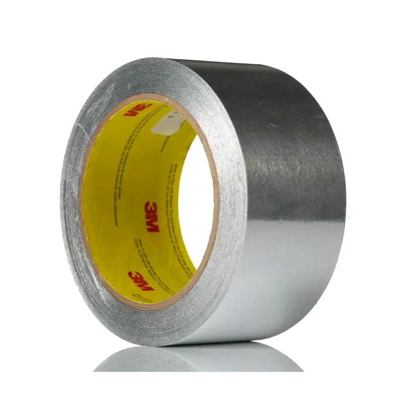 3M Conductive Metallic Tape, Aluminium Foil Backing, 50mm Width x 55m Length, 0.08mm Thickness, Acrylic 3M 431 50MM X 55M