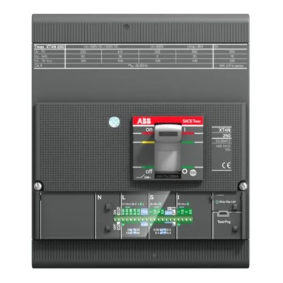 ABB Molded Case Circuit Breaker 4-Pole 40A 65 kA Breaking Capacity Fixed Terminals XT4N 690V AC 