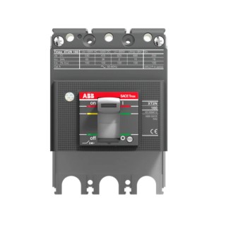 ABB Tmax XT Molded Case Circuit Breaker 3-Pole 160A Breaking Capacity 100kA Fixed Mount 690V 1SDA068165R1 XT2H 160 BLOC FF