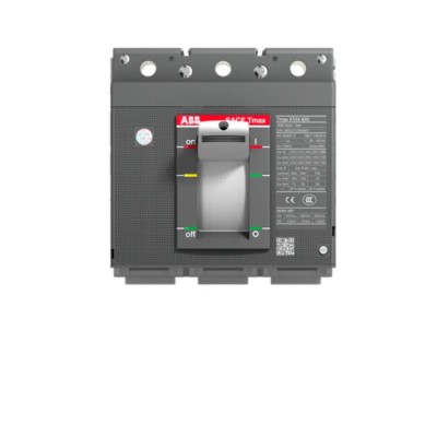 ABB Tmax XT Molded Case Circuit Breaker 3-Pole 6000A Breaking Capacity 70kA Fixed Mount 1SDA100550R1 XT5N 400 3pFF