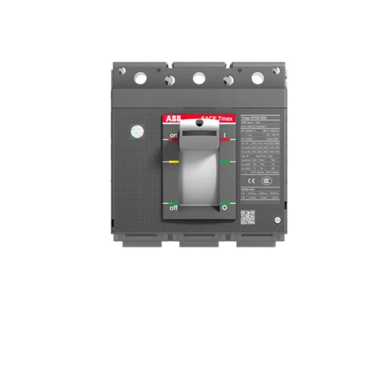 ABB Tmax XT Molded Case Circuit Breaker 3-Pole 6000A Breaking Capacity 70kA Fixed Mount 1SDA100550R1 XT5N 400 3pFF