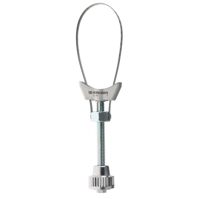 Facom 65 - 105 mm Jaw Capacity Adjustable Metal Handle Strap Wrench, 260mm Overall U.46