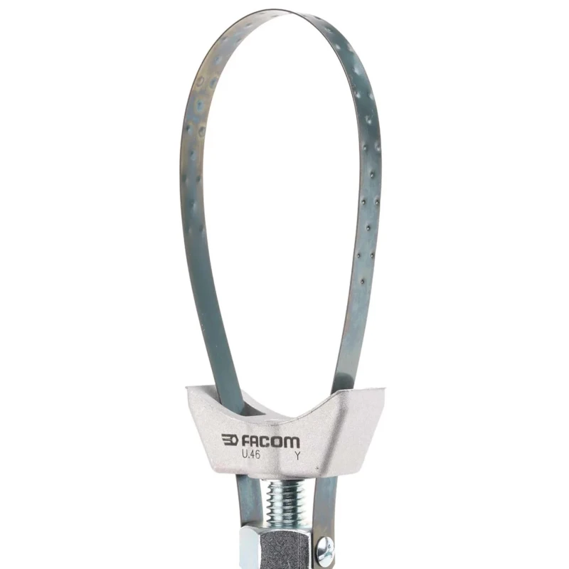 Facom 65 - 105 mm Jaw Capacity Adjustable Metal Handle Strap Wrench, 260mm Overall U.46