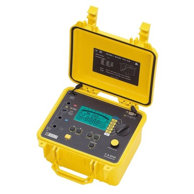 Chauvin Arnoux Insulation Resistance Tester CA 6545, 40 V Min, 5100 V Max, 10000 GΩ, Aurix Cat I 2 P01139711