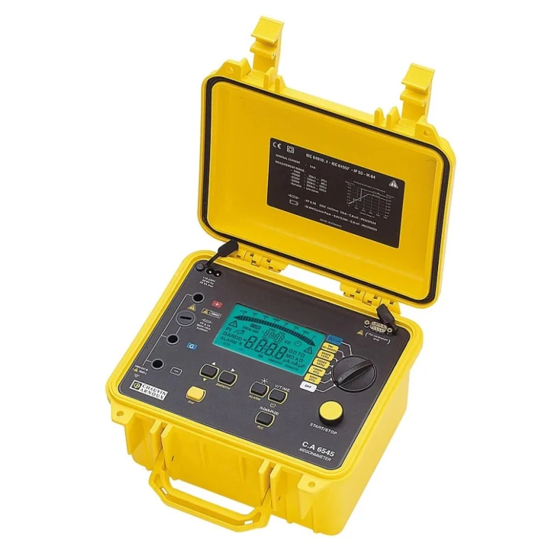 Chauvin Arnoux Insulation Resistance Tester CA 6545, 40 V Min, 5100 V Max, 10000 GΩ, Aurix Cat I 2 P01139711