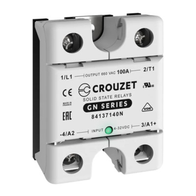 Crouzet GN Series Solid State Relay Panel Mount 100A Load 660V AC Load 32V Control 84137140N