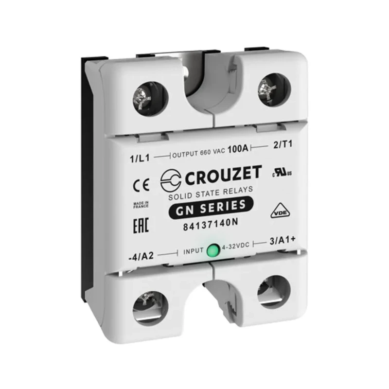 Crouzet GN Series Solid State Relay Panel Mount 100A Load 660V AC Load 32V Control 84137140N