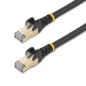 StarTech.com Cat6a Shielded Screened Ethernet Cable 7 m, Stranded Copper, Black PVC CMG, CE Certified Cat6a 