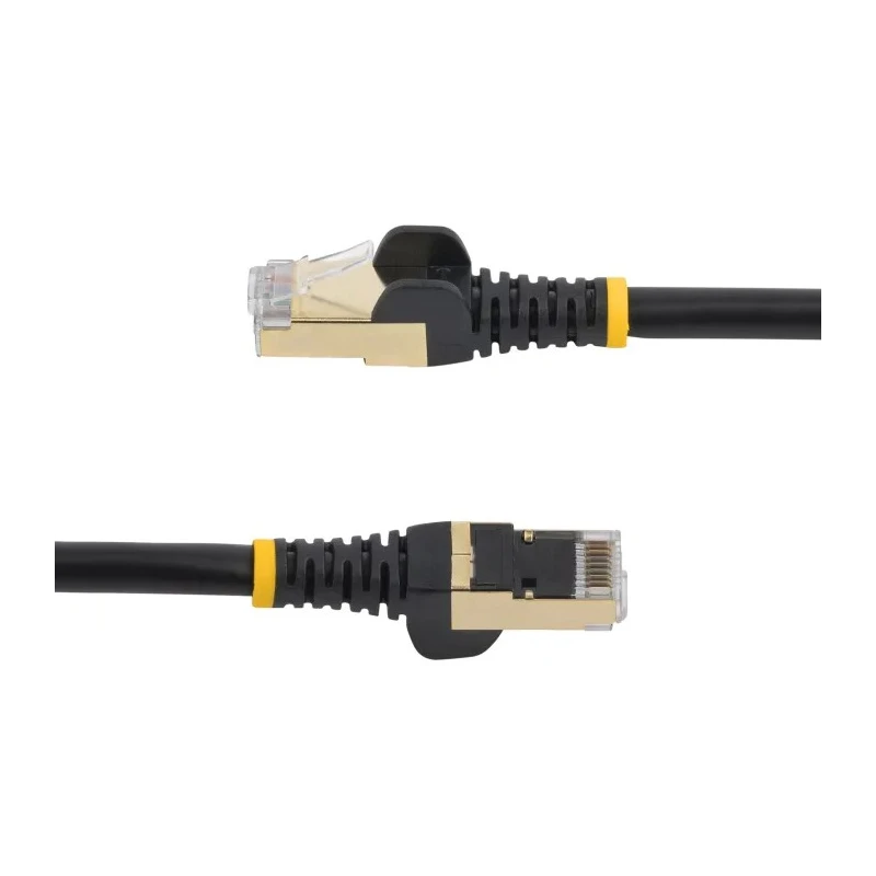 StarTech.com Cat6a Shielded Screened Ethernet Cable 7 m, Stranded Copper, Black PVC CMG, CE Certified Cat6a 